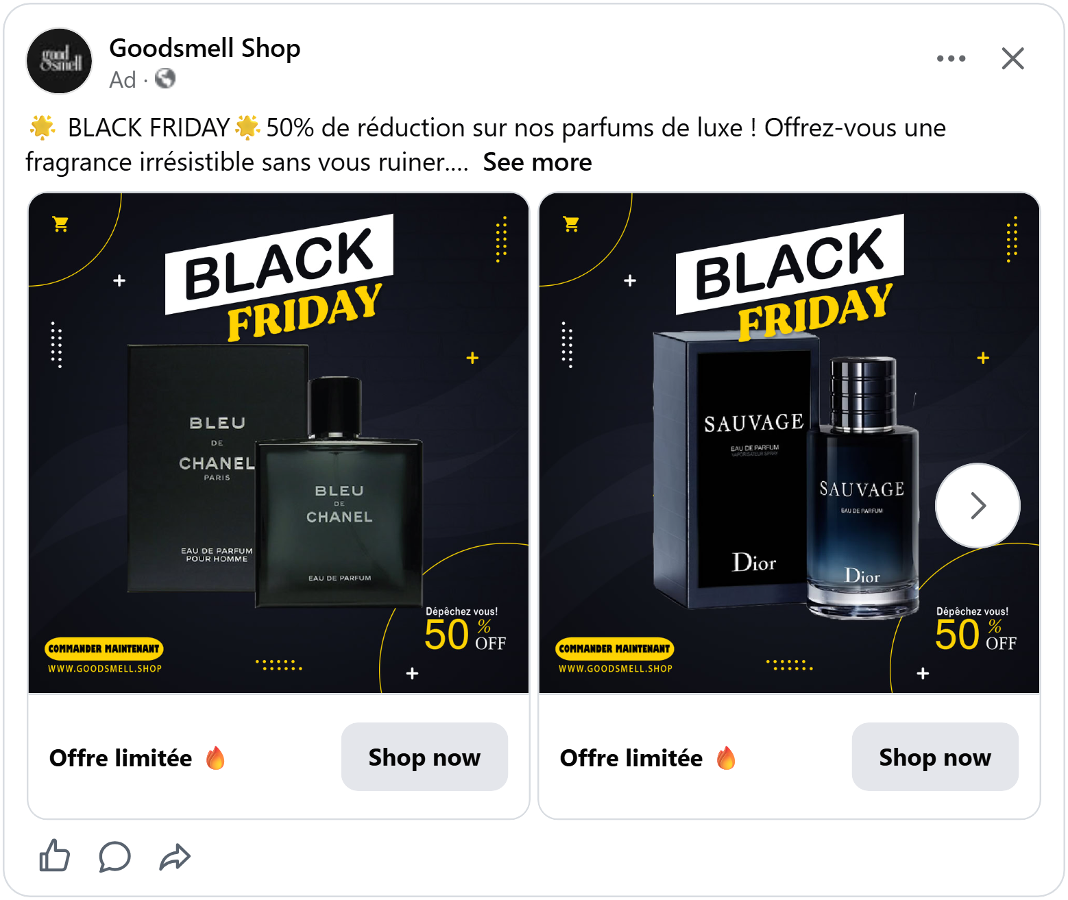 goodsmell shop facebook black friday catalog ad