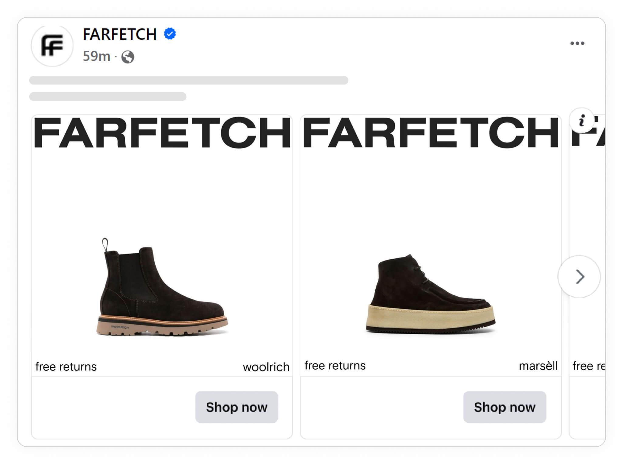 high end and luxury brands catalog ad farfetch