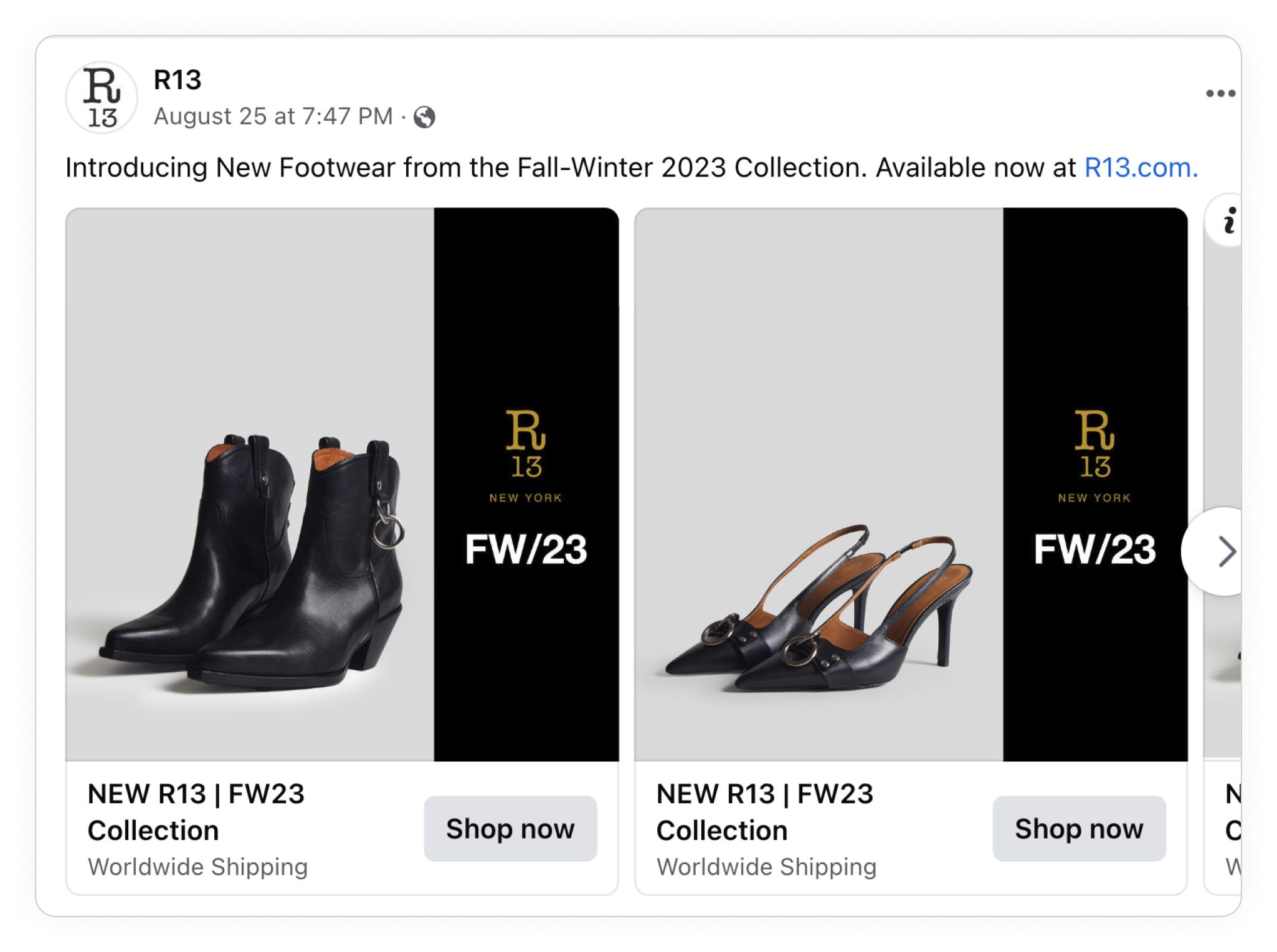 high end and luxury brands catalog ad r13