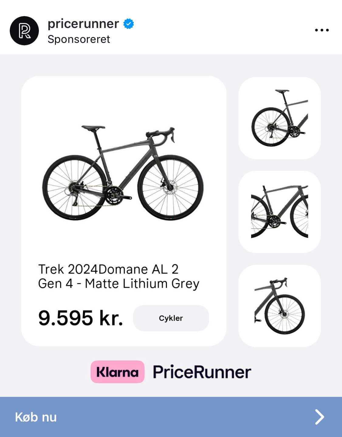 instagram carousel ad example pricerunner