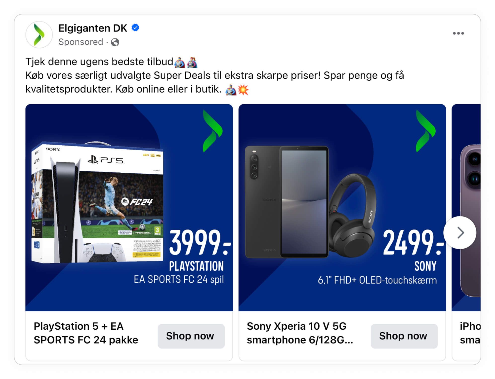 mid-end brands catalog ad elgiganten dk