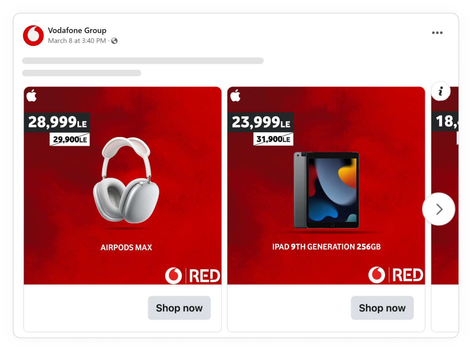 multi brand stores and retailers catalog ad vodafone group