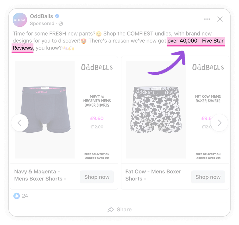 oddballs catalog ad example catalog ad of the week facebook blue and cow print