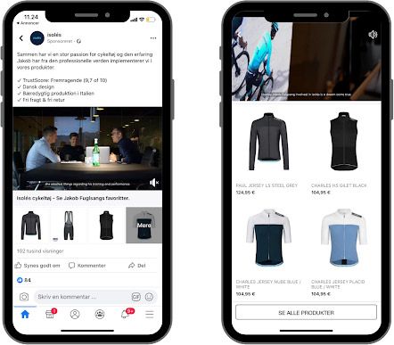 opening a collection ad into a instant experience