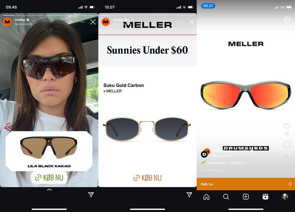 single ad meller instagram story reel