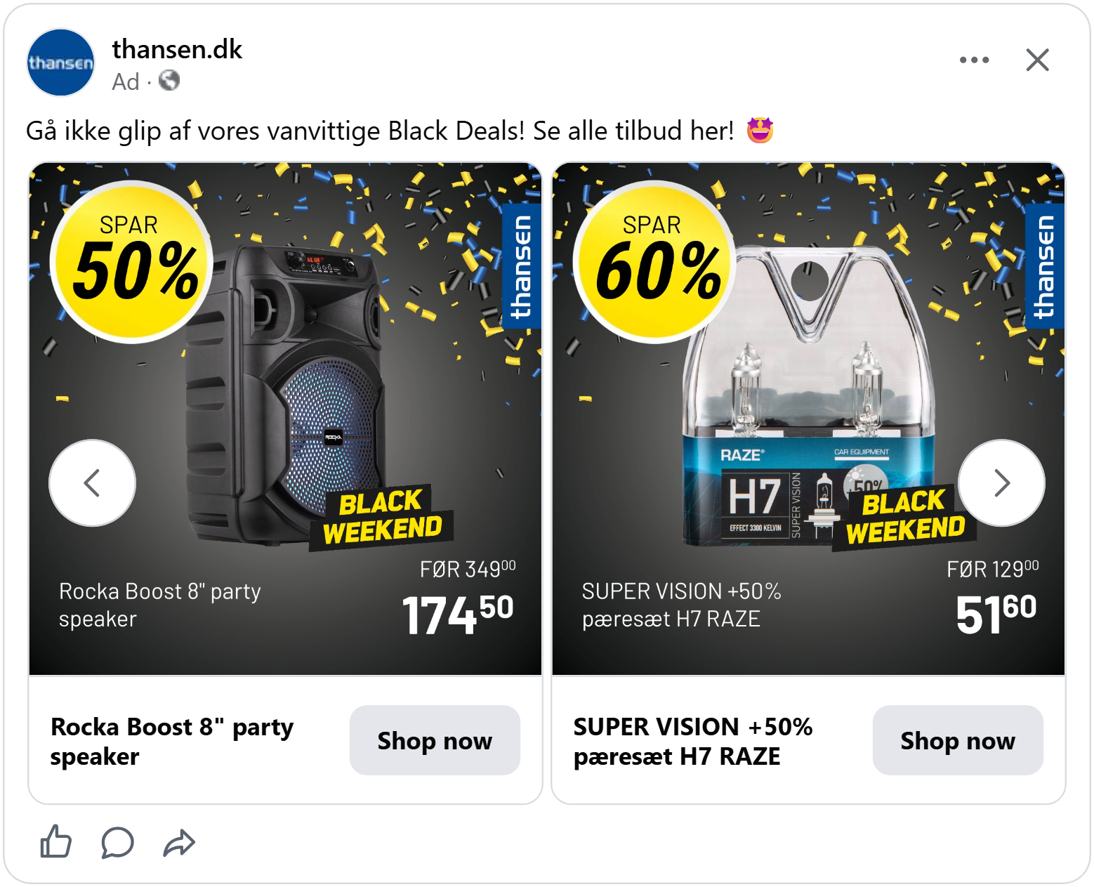 thansen facebook black friday ad